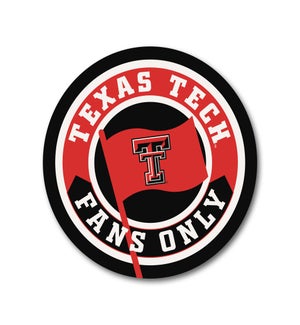 Fans Only Flag Texas Tech University Circle